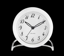 Arne Jacobsen Clocks Bordur Ø11 cm i hvid | Køb her