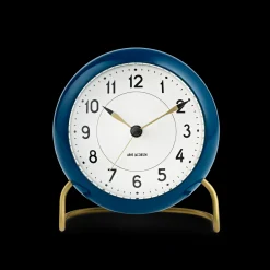 Arne Jacobsen Station Bordur Ø11 cm petroleum/hvid | Køb her