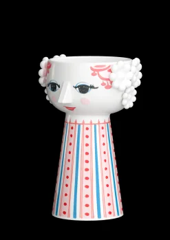 Bjørn Wiinblad Eva Lysestage H14 cm støvet rød | Køb nu