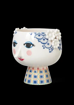 Bjørn Wiinblad Eva Urtepotteskjuler på fod Ø21 cm blå