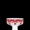 Bjørn Wiinblad Guirlande Skål på fod Ø10.5 cm rød 4 stk.