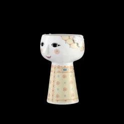 Bjørn Wiinblad Vase H15 cm i gul fra serien Eva | Køb her