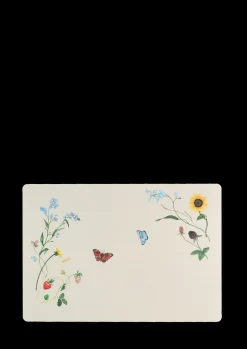 Hammershøi Summer Dækkeserviet – Hvid med Dekoration