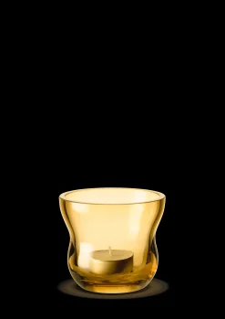 Holmegaard Calabas Fyrfadsstage Ø8.5 cm amber | Køb her