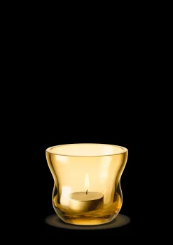 Holmegaard Calabas Fyrfadsstage Ø8.5 cm amber | Køb her