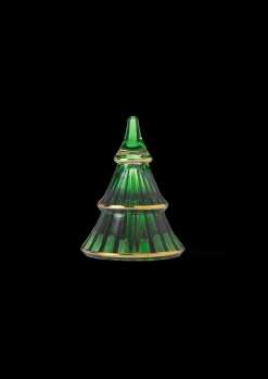 Holmegaard Fairytales Juletræ grøn med guld mellem | Køb her