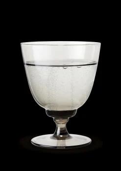 Holmegaard Glas på fod 35 cl i grå fra serien Flow | Køb her