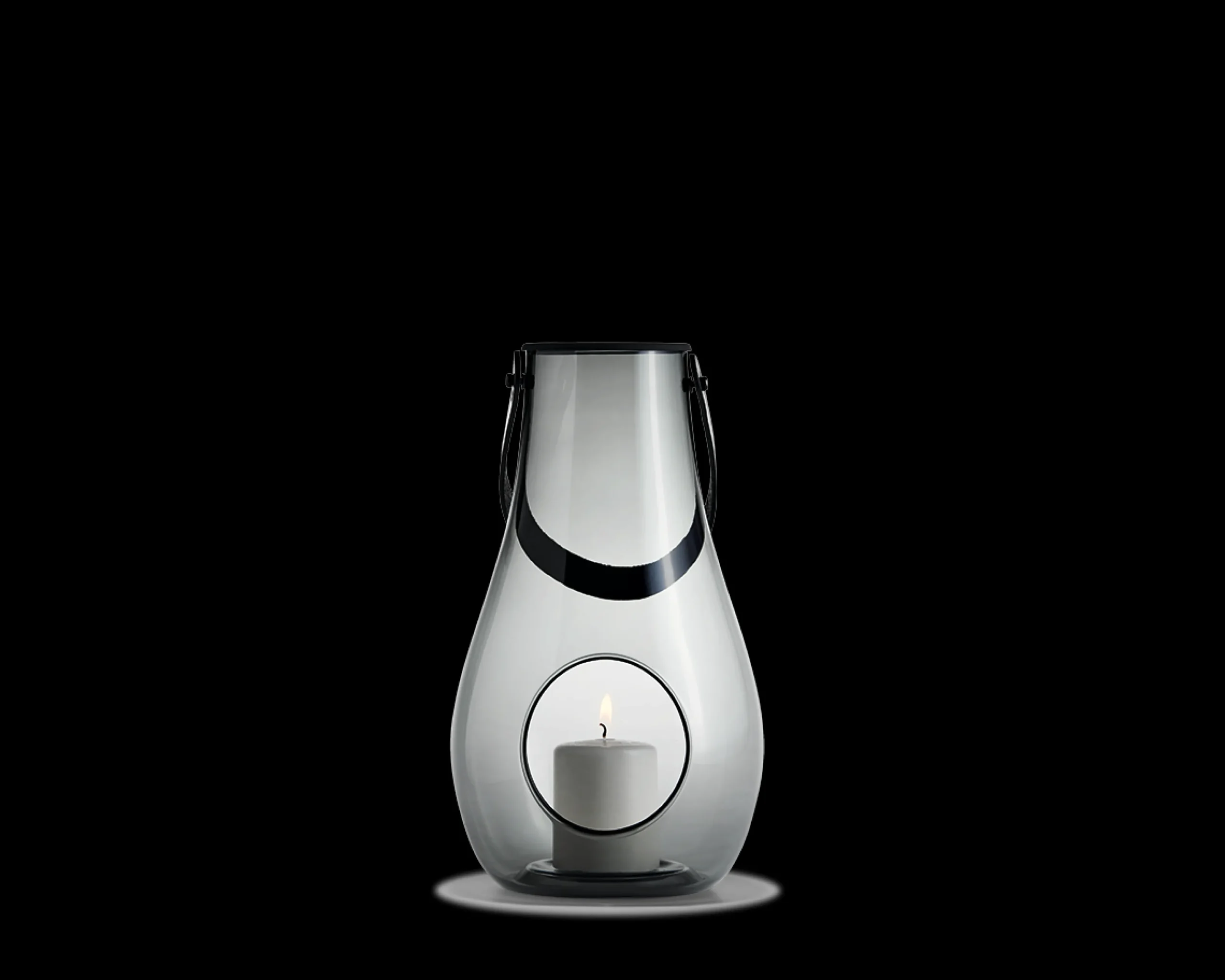 Holmegaard Lanterne H29 cm i grå | Køb hos Rosendahl.com