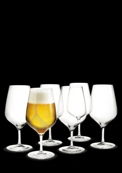 Holmegaard Ølglas 64 cl 6 stk. i klar fra serien Cabernet