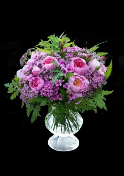 Holmegaard Vase H24 cm i klar fra serien Old English