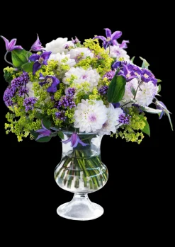 Holmegaard Vase H24 cm i klar fra serien Old English