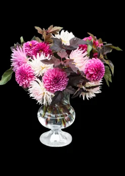 Holmegaard Vase H24 cm i klar fra serien Old English