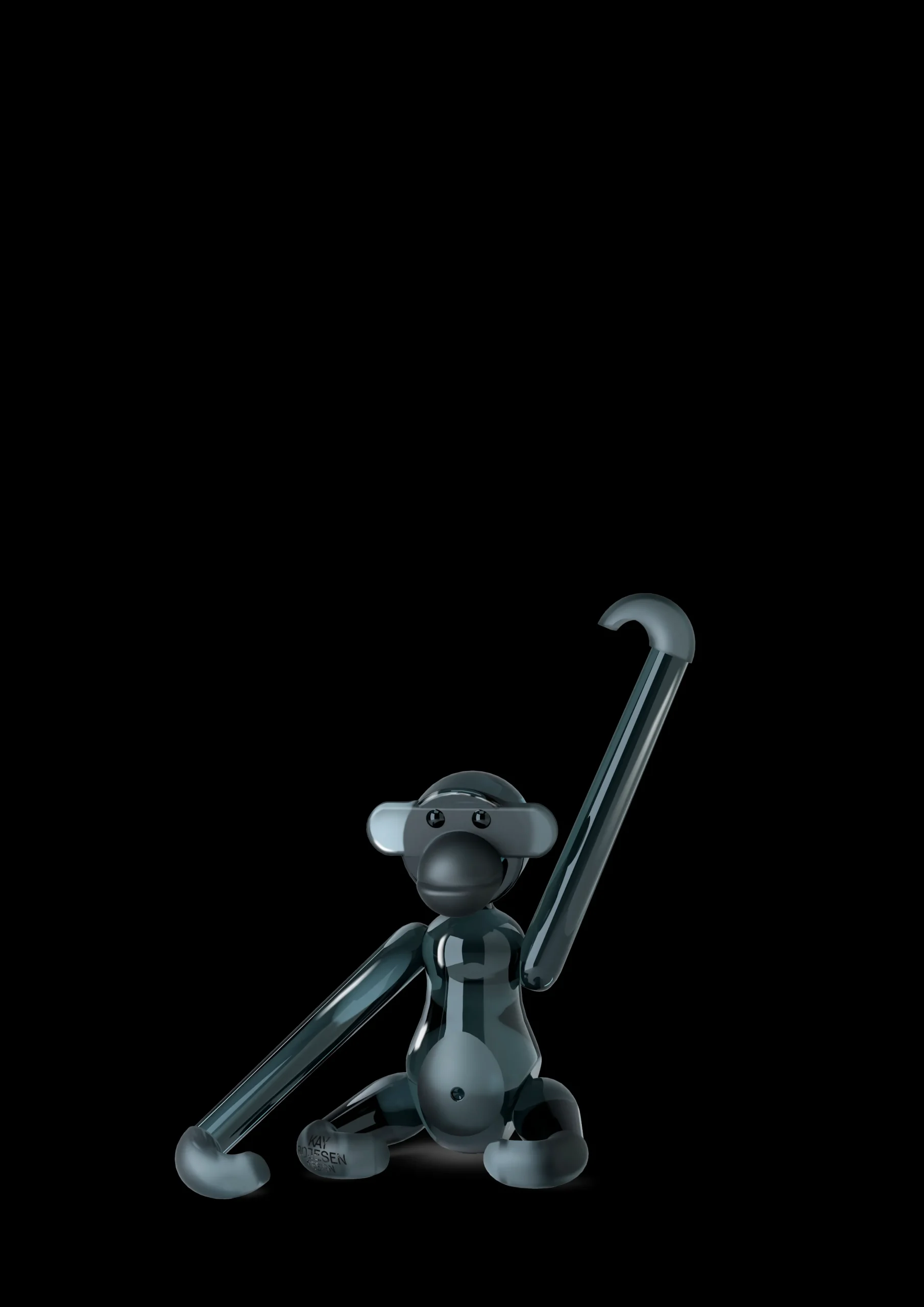 Holmegaard x Kay Bojesen Abe Mini Smoke Glas, 7 cm