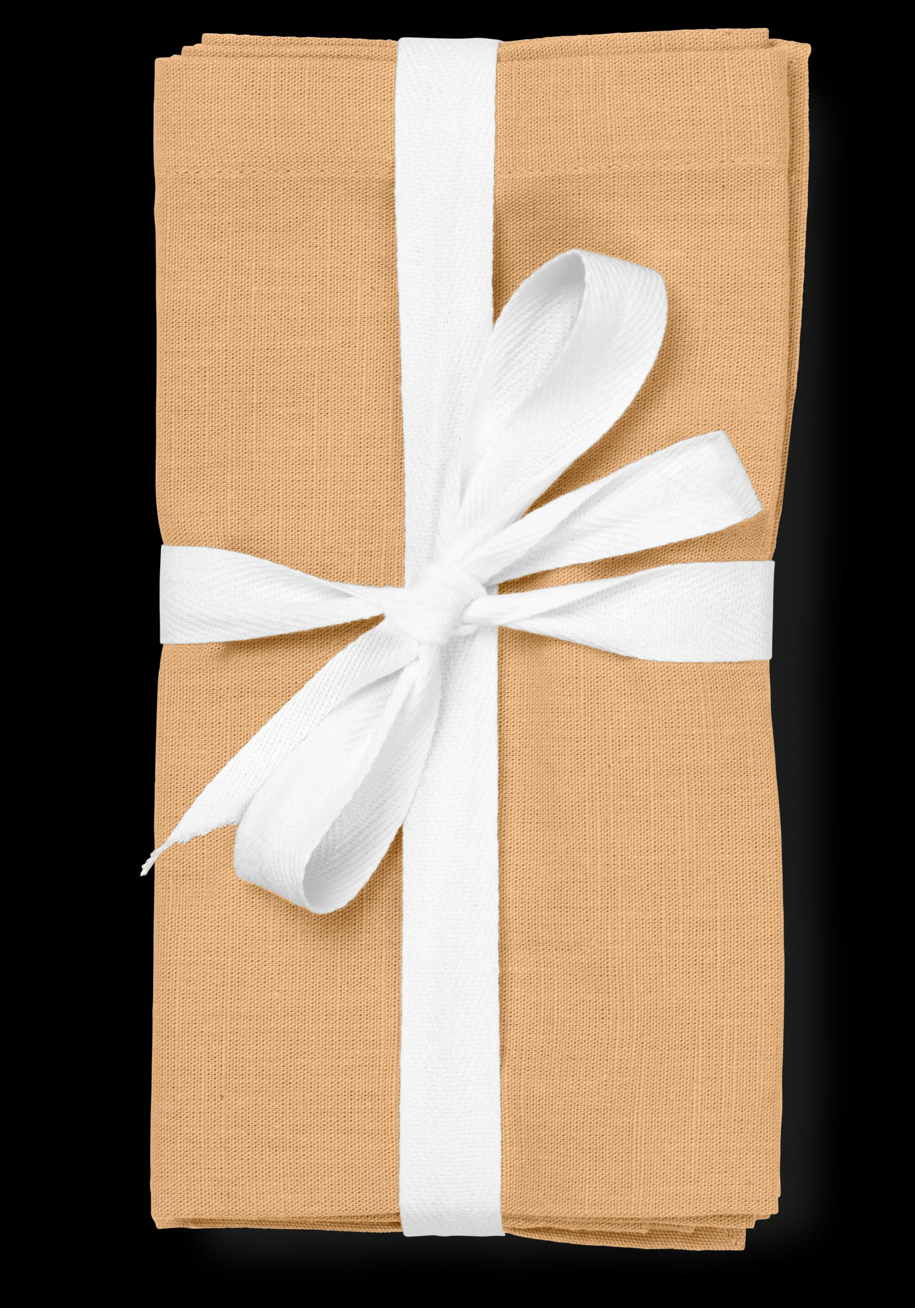 JUNA Basic stofservietter, okker, 45x45 cm, 4 stk. – Køb her