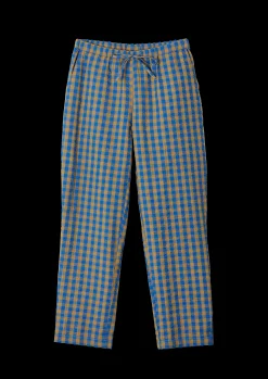 JUNA Bæk&Bølge Barbara pants XS blå/okker | Køb her