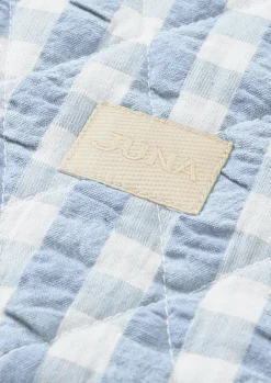 JUNA Bæk&Bølge Dalila Toiletbag 20x14 cm Lys blå/Hvid