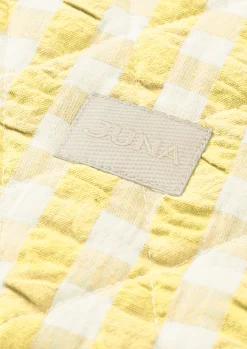 JUNA Bæk&Bølge Dalila Toiletbag 20x14 cm gul/hvid | Køb her