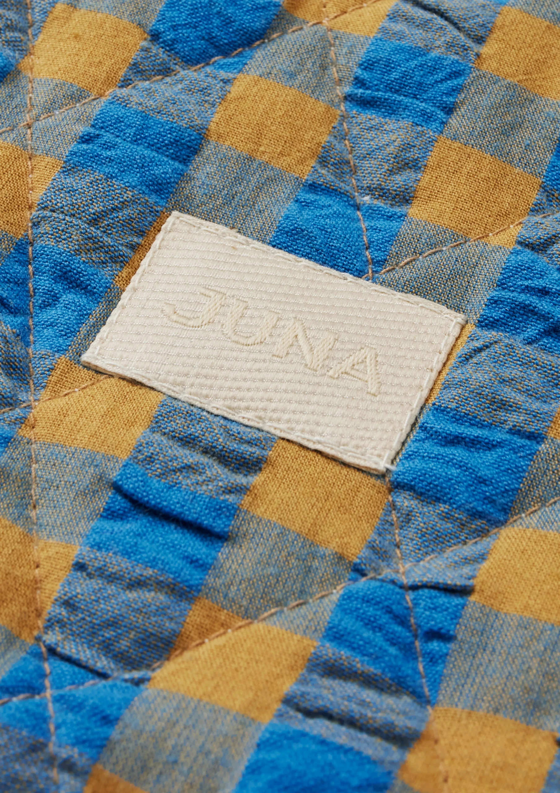 JUNA Bæk&Bølge Dalila Toiletbag 20x14 cm blå/okker | Køb her