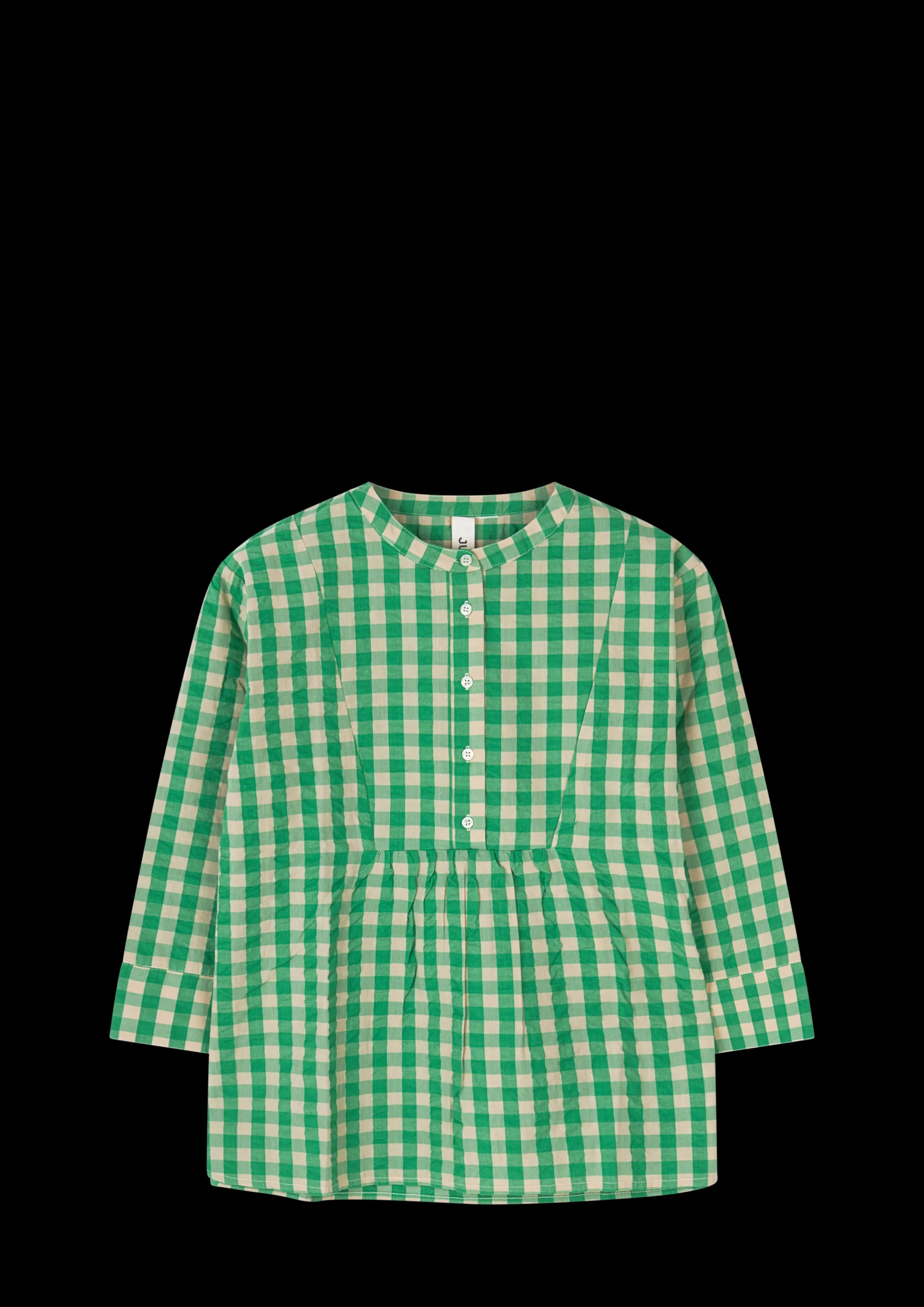 Juna Bæk&Bølge Irene shirt S/M grøn/sand | Køb her