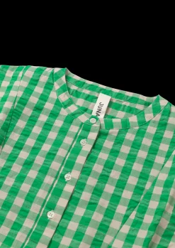 Juna Bæk&Bølge Irene shirt S/M grøn/sand | Køb her