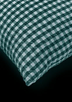 JUNA Bæk&Bølge Pudebetræk 63x60 cm grøn/lys blå DK | Køb nu