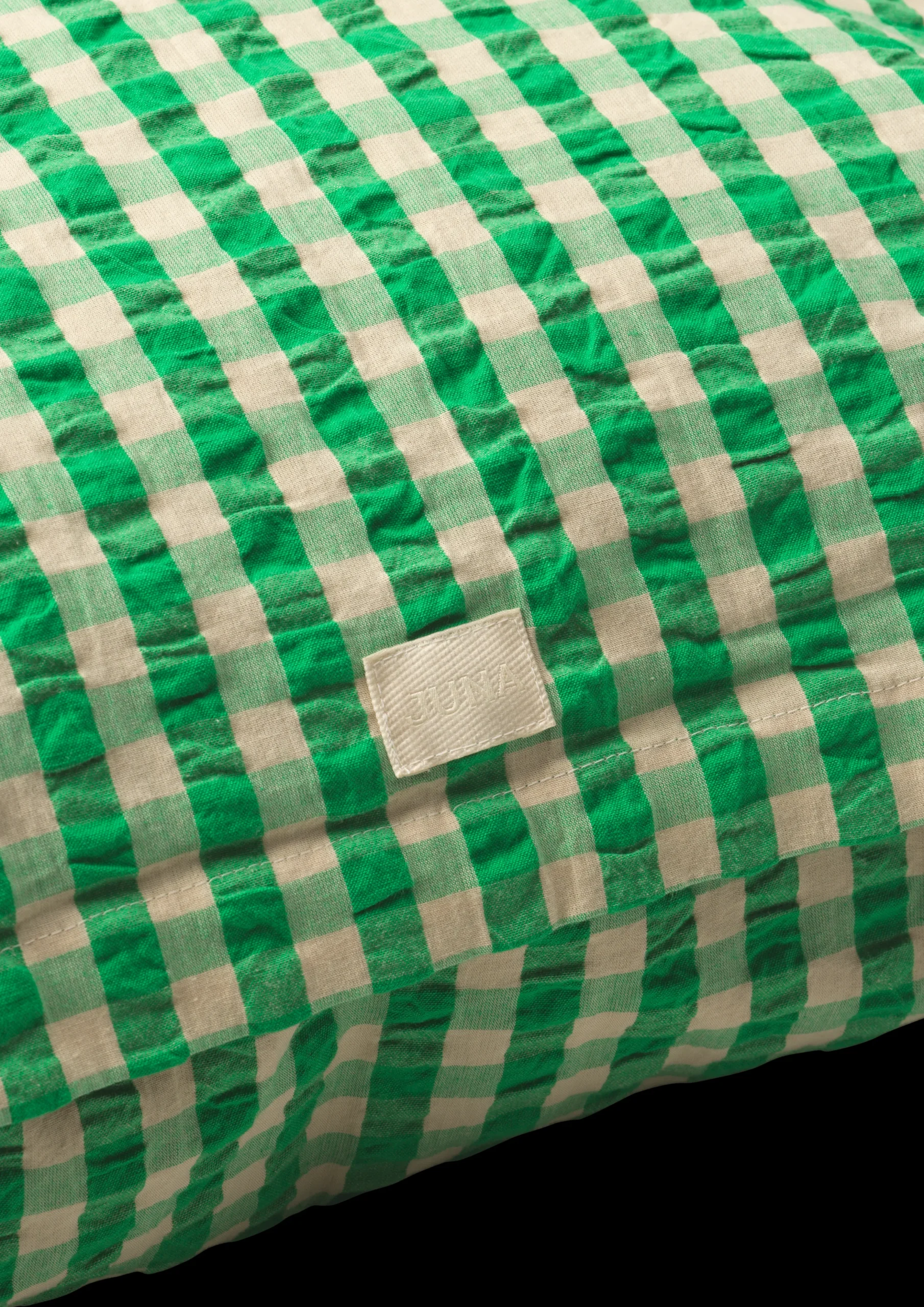 JUNA Bæk&Bølge Pudebetræk 63x60 cm grøn/sand DK | Køb her