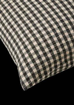 JUNA Bæk&Bølge Pudebetræk 60x50 cm sort/sand SE | Køb her