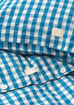 JUNA Bæk&Bølge Sengetøj 200x220 cm blå/birk DK - Køb her