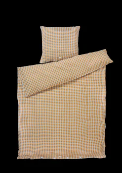 JUNA Bæk&Bølge Sengetøj 150x210 cm lys blå/sand SE | Køb her