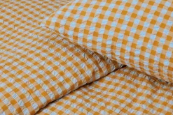 JUNA Bæk&Bølge Sengetøj 150x210 cm lys blå/sand SE | Køb her