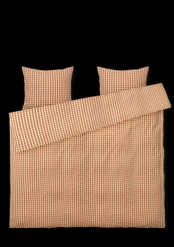 JUNA Bæk&Bølge Sengetøj 220x220 cm kanel/gul SE | Køb her