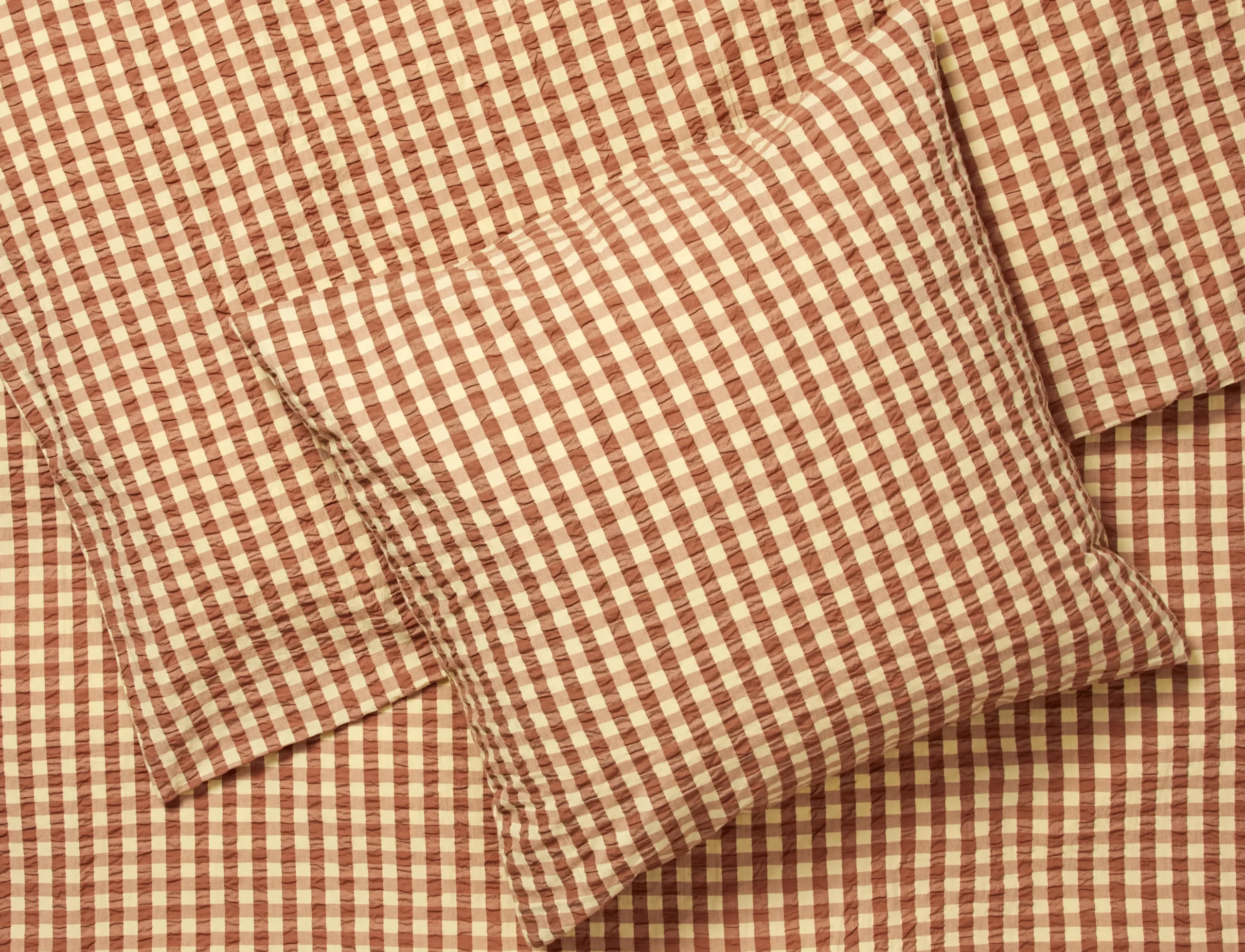 JUNA Bæk&Bølge Sengetøj 220x220 cm kanel/gul SE | Køb her