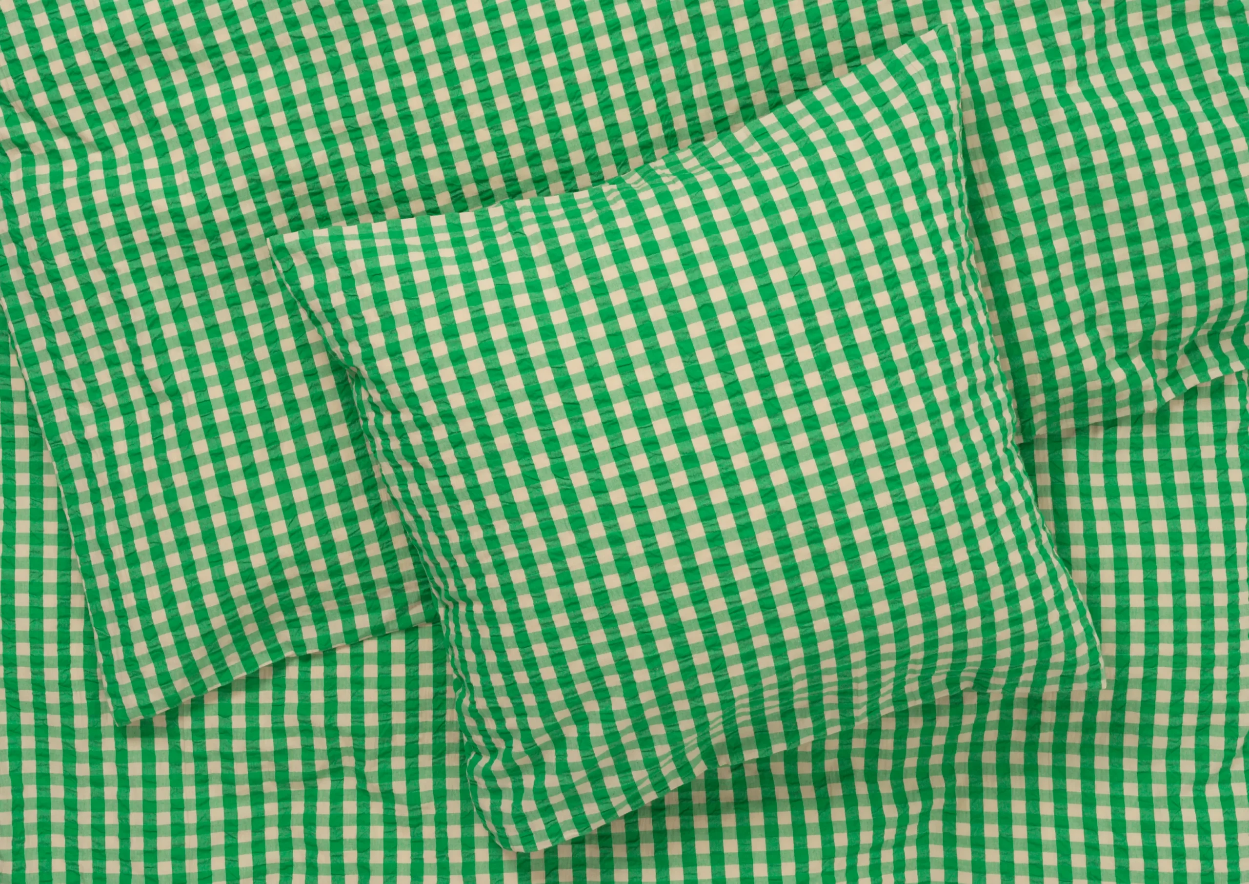 JUNA Bæk&Bølge Sengetøj 200x220 cm grøn/sand DK | Køb her