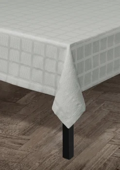 JUNA Damaskdug 150x270 cm i grå fra serien Brick | Køb her