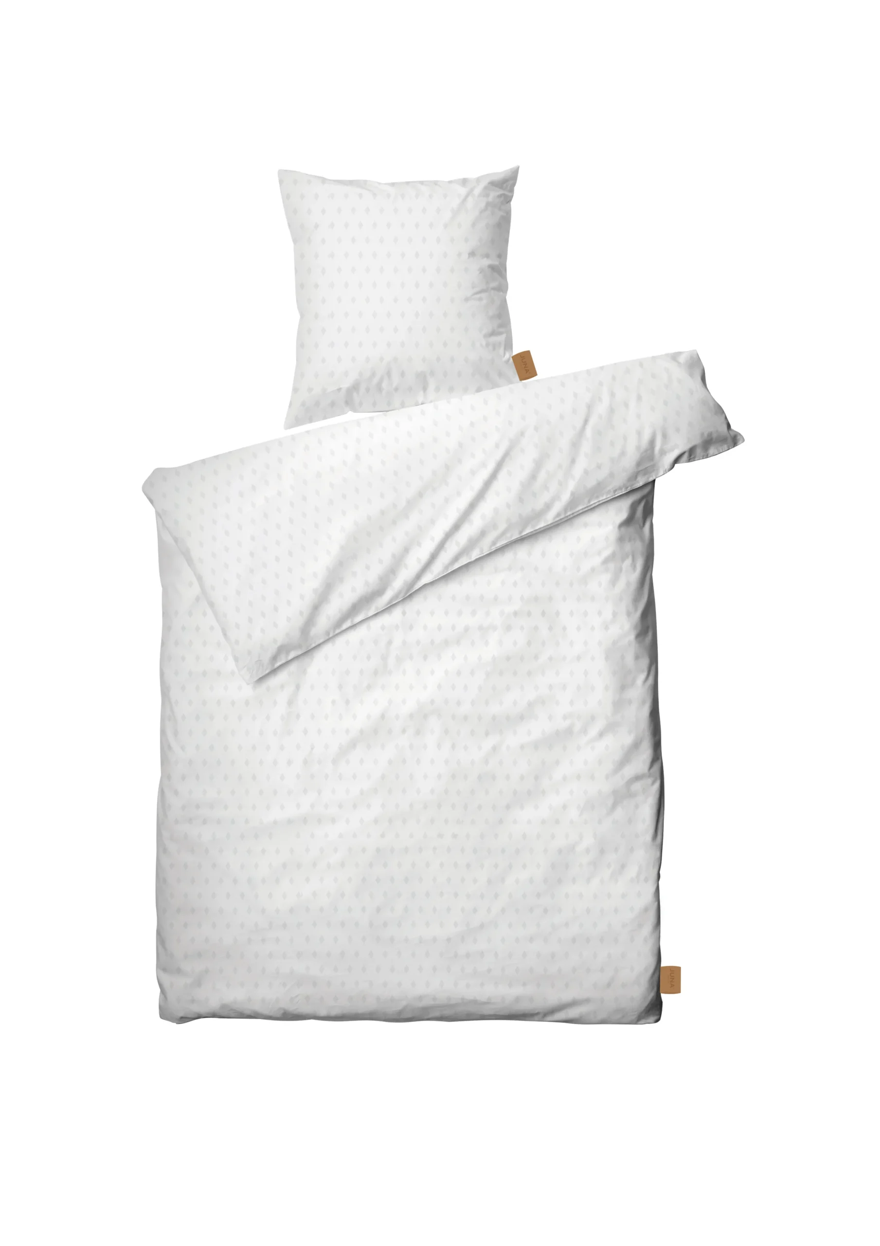 JUNA Diamant Sengetøj 150x210 cm hvid SE | Køb her