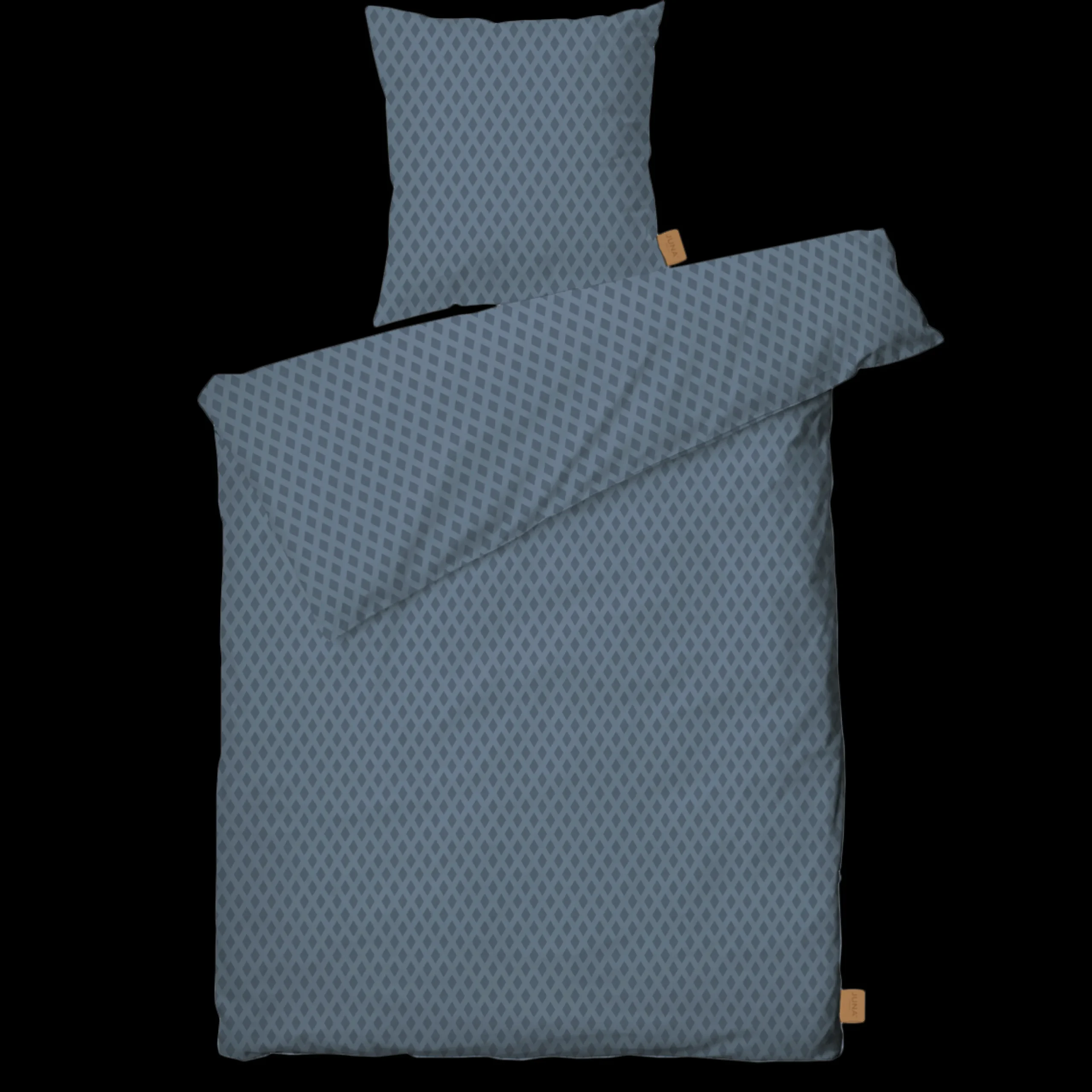 JUNA Diamant Sengetøj 150x210 cm støvet blå SE | Køb her