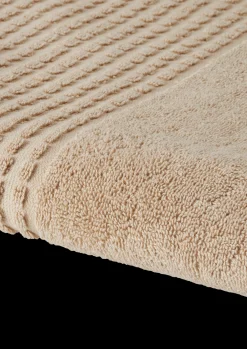 JUNA Håndklæde 70x140 cm i sand fra serien Check | Køb her