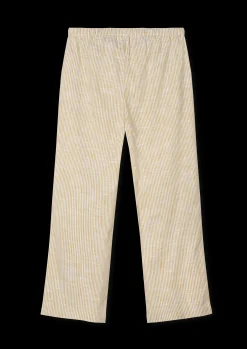 JUNA Monochrome Lines Barbara pants XS okker/hvid | Køb her