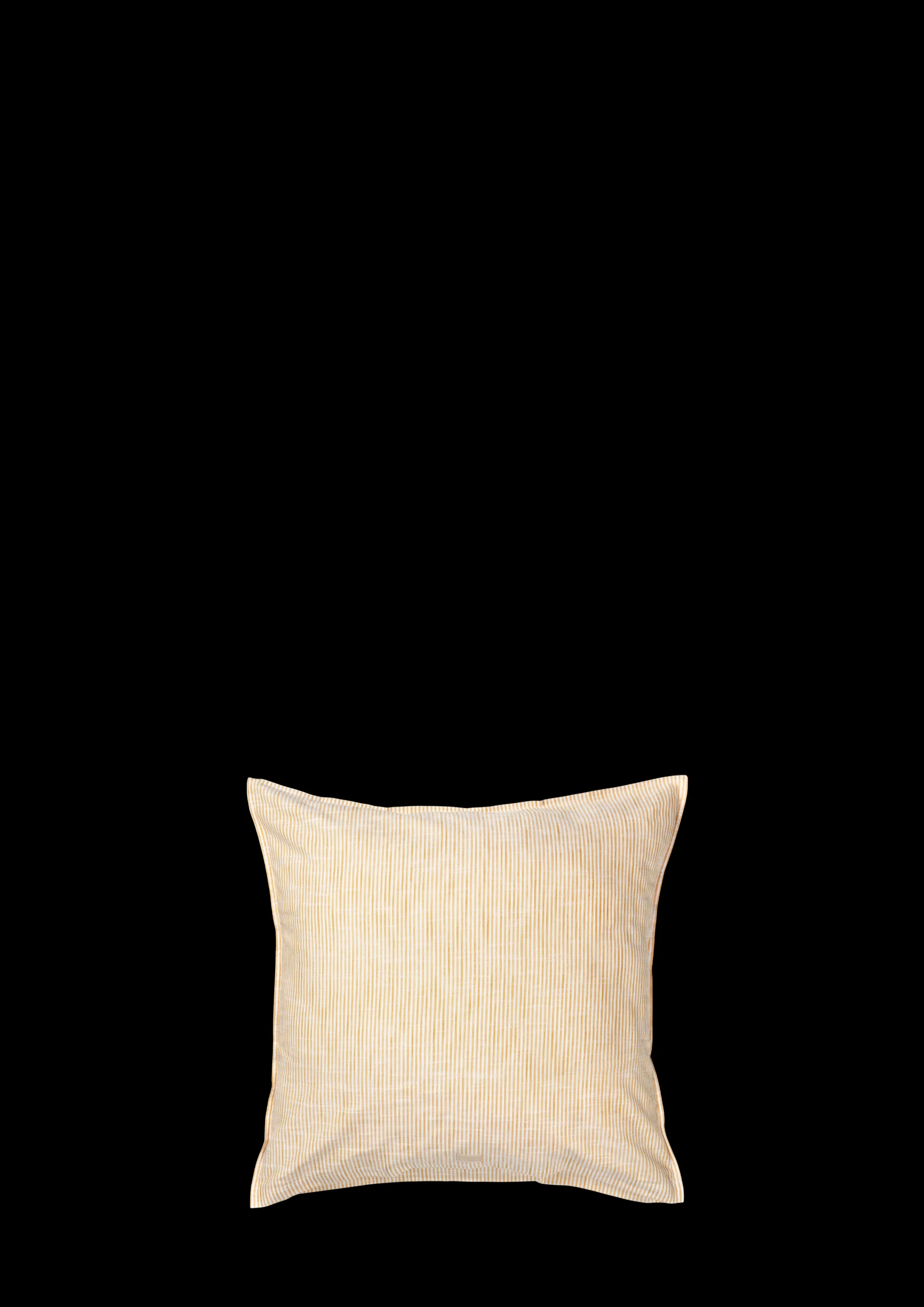 JUNA Monochrome Lines Pudebetræk 63x60 cm okker/hvid