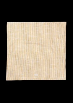 JUNA Monochrome Lines Pudebetræk 63x60 cm okker/hvid