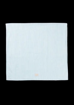 JUNA Monochrome Lines Pudebetræk 63x60 cm lys blå/hvid