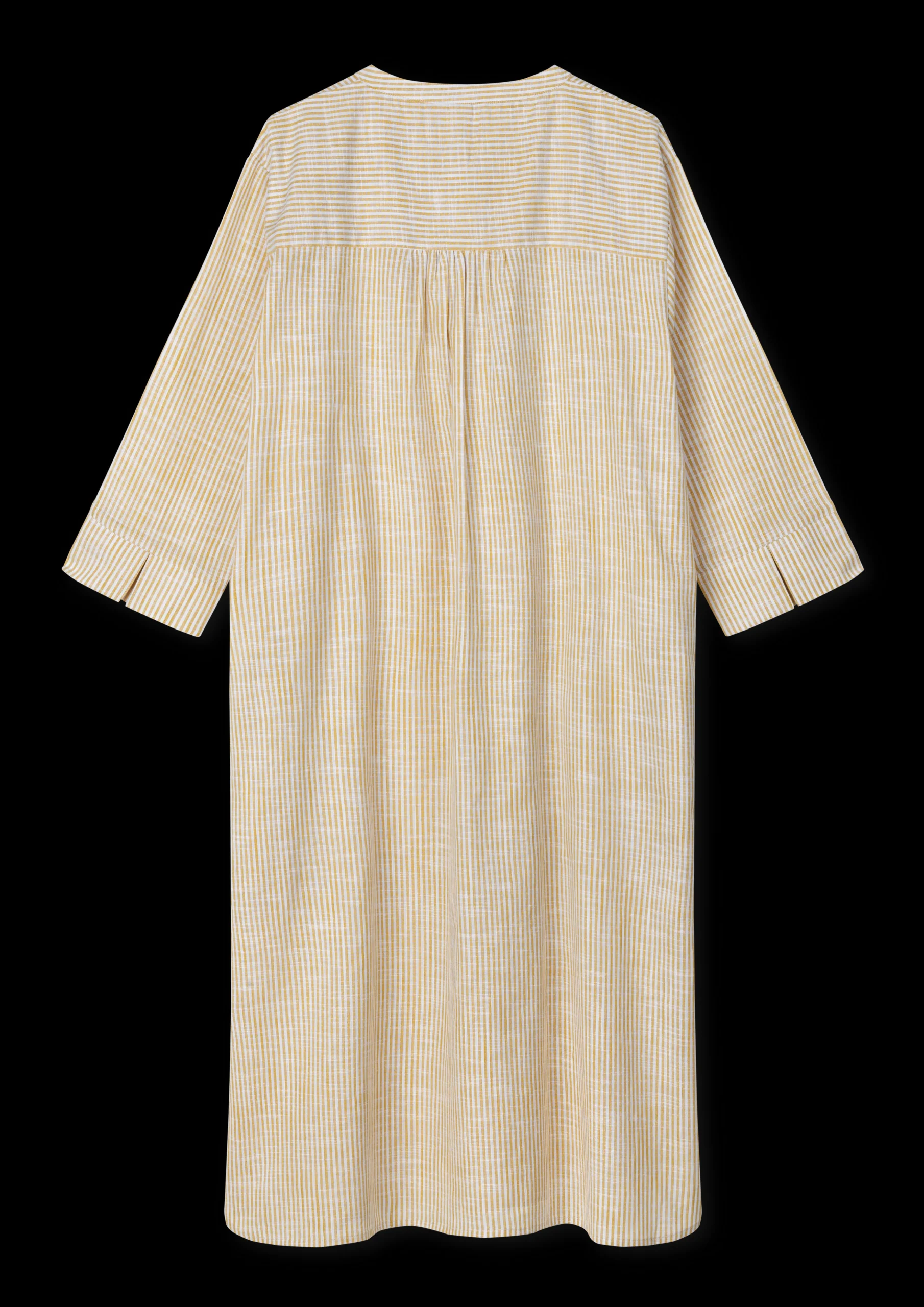 JUNA Monochrome Lines Sonja dress XS okker/hvid | Køb her