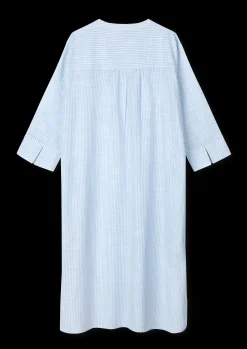JUNA Monochrome Lines Sonja dress XS lys blå/hvid | Køb her