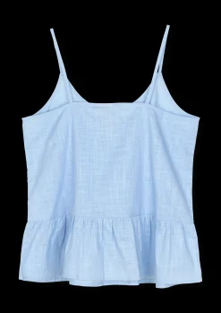 JUNA Monochrome Liv chemise i lys blå str. S/M – Køb her