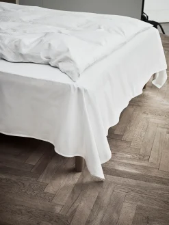 JUNA Percale Fladt lagen 240x260 cm hvid | Køb her