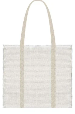 JUNA Reflection Strandtaske 50x50 cm hvid | Køb her