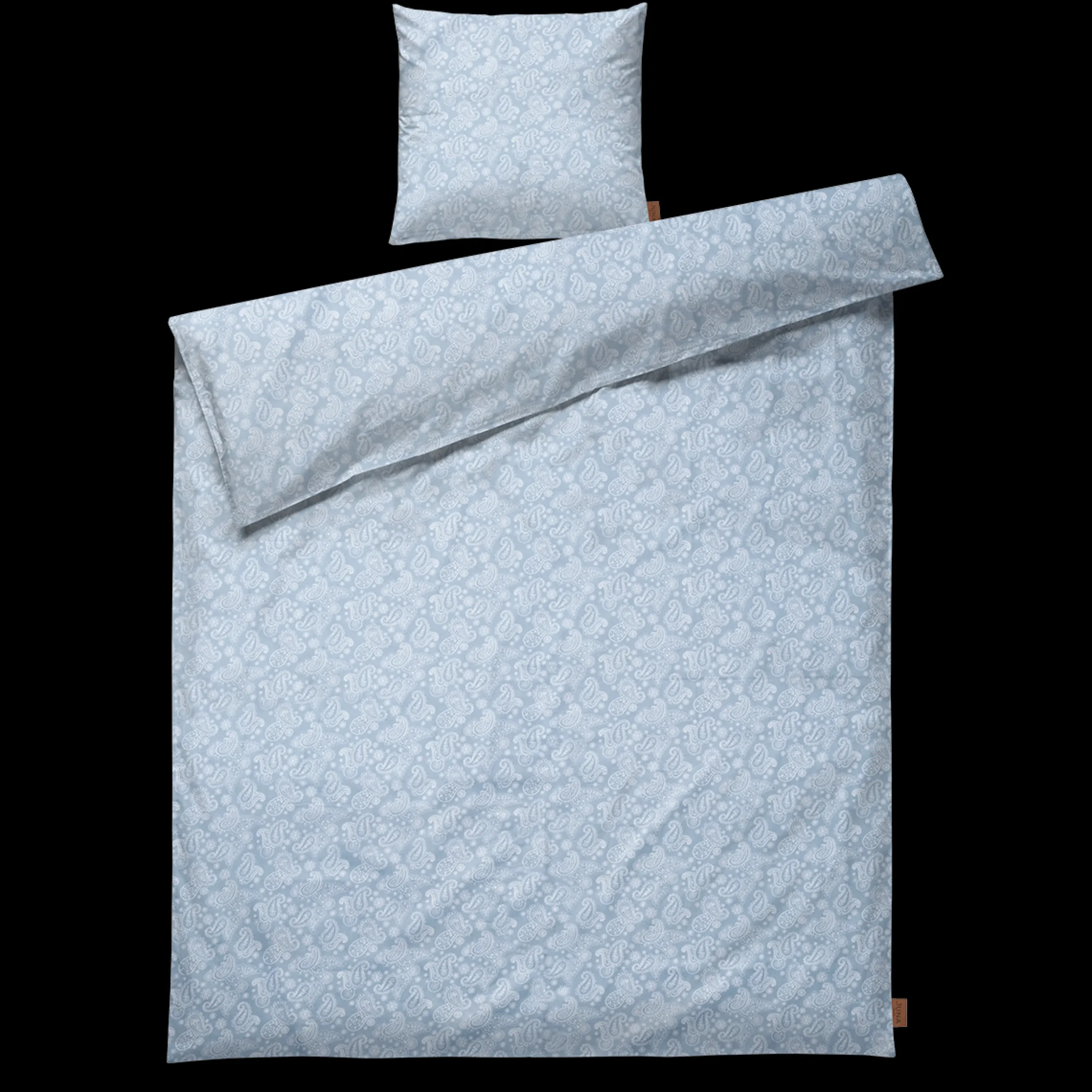 JUNA Sengetøj 150x210 cm i blå fra serien Paisley | Køb her