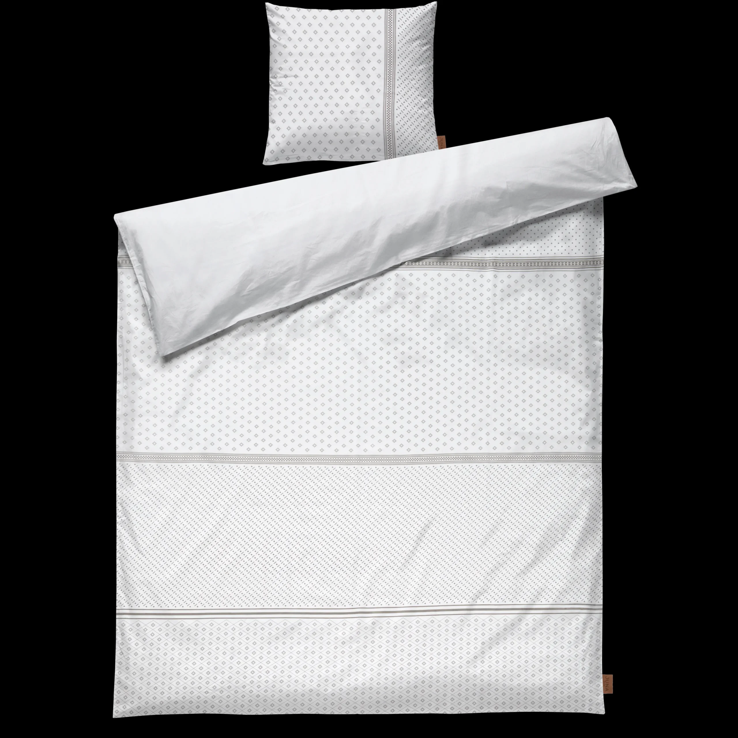 JUNA Sengetøj 220x220 cm i hvid fra serien Travel | Køb her