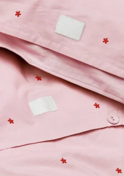 JUNA Sengetøj 200x220 cm i rosa fra serien Daisy | Køb her