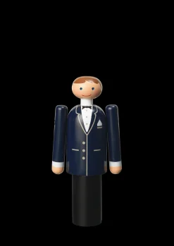 Kay Bojesen Brudgom H12 cm blå/sort/hvid | Køb hos os